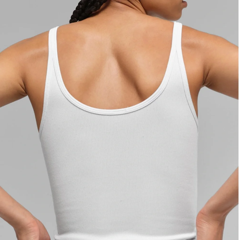 ALO Ribbed Prosper Tank - White - Picture 4 of 6